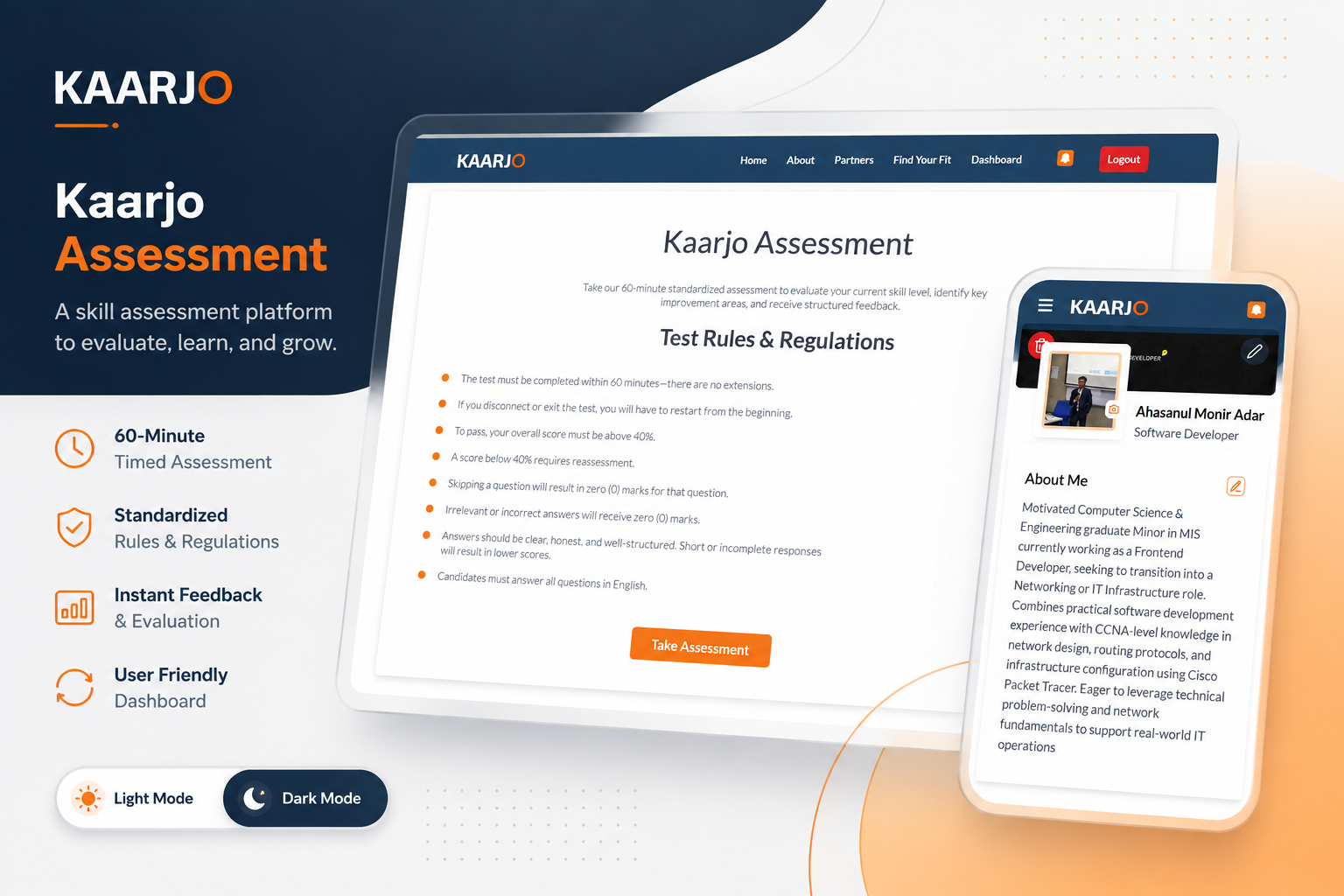 Kaarjo Assessment AI product interface preview — Automated Evaluation Engine